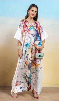 Soft Satin Kaftan